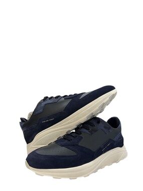 DUCA DEL COSMA - WHITE BLUE SUEDE ITALIAN GOLF EVOLUTION SNEAKERS